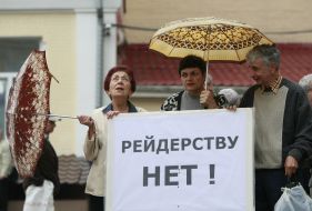 Participants of the protest action