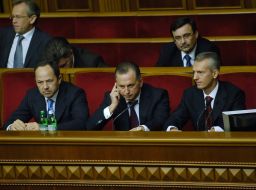 Sergey Tigipko, Boris Kolesnikov and Valeriy Khoroshkovskiy