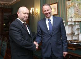 Aleksandr Turchinov and Jacek Protasiewicz
