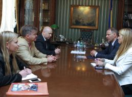 Aleksandr Turchinov and Jacek Protasiewicz