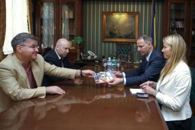 Aleksandr Turchinov and Jacek Protasiewicz