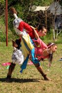 Participants of festival of medieval culture "Silver tatosh"