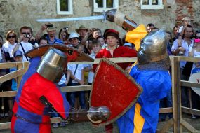 Participants of festival of medieval culture "Silver tatosh"