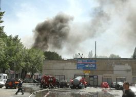 Fire on storage of second hands