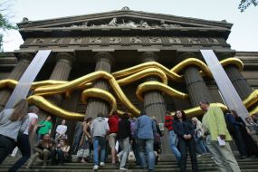 Visitors to the National Art Museum