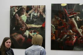 Painting Arsene Savadov series "The Book of the Dead"