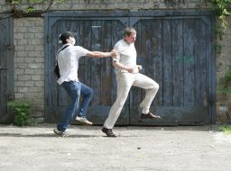 Unknown hit in the mask Maxim Kasyanchuk