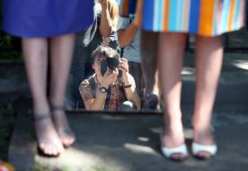 The reflection of the photographer