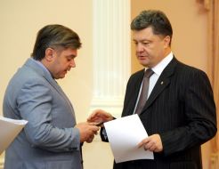Эдуард Ставицкий и Петр Порошенко