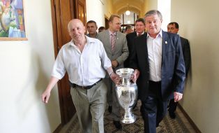 Stepan Yurchishin, Igor Kulchitskiy, Andrey Sadovy and Mikhail Kostyuk