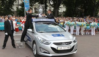 Official presentation of Cup of Euro-2012 in Lvov