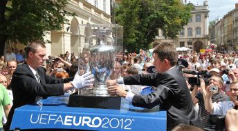 Official presentation of Cup of Euro-2012 in Lvov