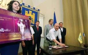 Stepan Yurchishin, Igor Kulchitskiy, Andrey Sadovy and Mikhail Kostyuk