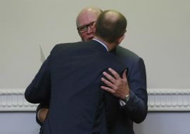 Arseniy Yatsenyuk and Roman Zvarych