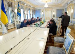 Meeting of President  with guidance and leaders of deputies factions of Ukrainian parliament