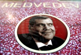 Representing Dmitry Medvedev on Avenue of stars
