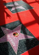 Изображение Адольфа Гитлера и Дмитрия Медведева на Аллее звезд