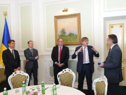 Leonid Kozhara and Guy Verhofstadt