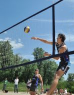 Участник Чемпионата по пляжному волейболу