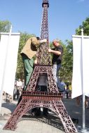 Wrought sculpture of Eiffel Tower