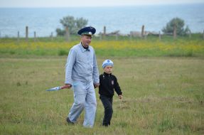 Pilot with a son