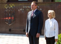 Sergey Bubka and Nina Bocharova