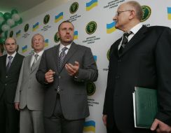 Participants of opening of the Center of the electronic keys certification