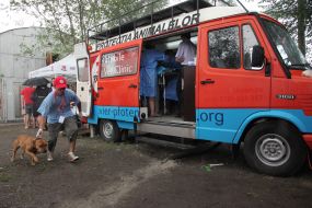 Movable sterilization point