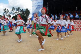 Participants of the City day celebration