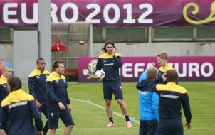 Zlatan Ibrahimovic and Erik Hamren