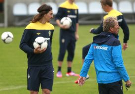 Zlatan Ibrahimovic and Erik Hamren