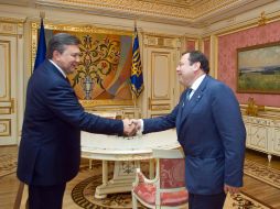 Viktor Yanukovich and Mikhail Fridman