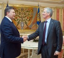 Viktor Yanukovich and Greg Page