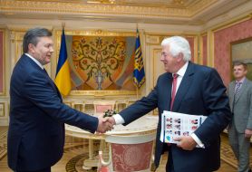 Viktor Yanukovich and Richard Burrows