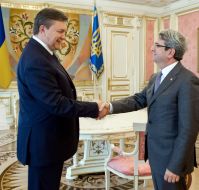 Viktor Yanukovich and Laurent Freks