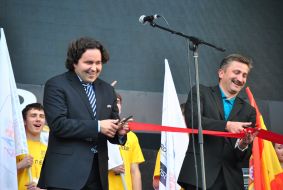 The opening of fan zone in Lvov