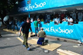 The opening of fan zone in Lvov