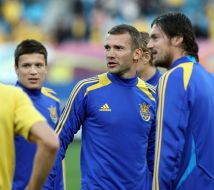 Artyom Milevskiy, Andrey Shevchenko and Yevgeniy Konoplyanka
