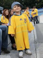 A boy in T-shirt