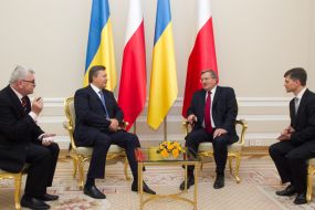 Виктор Янукович и Бронислав Коморовский