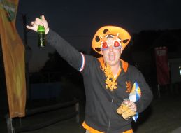 The Dutch fan in a tent camp