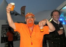 The Dutch fan in a tent camp