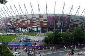 The national stadium in Warsaw