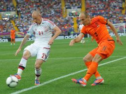 Arjen Robben and Niki Zimling