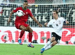 Philipp Lahm and Nani