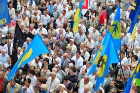 Mass meeting in defence of Ukrainian