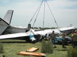 Broken airplane