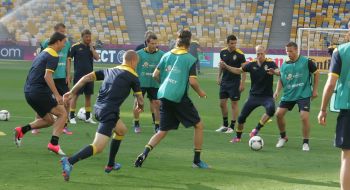 Opening training of Sweden national football team