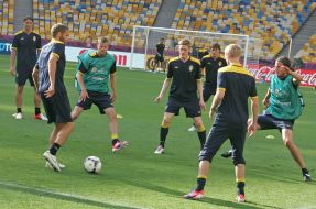 Opening training of Sweden national football team