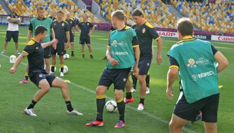 Тренування збірної Швеції з футболу